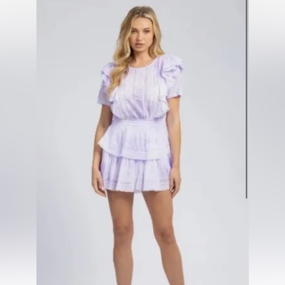 Loveshackfancy‎ purple tie dye dress